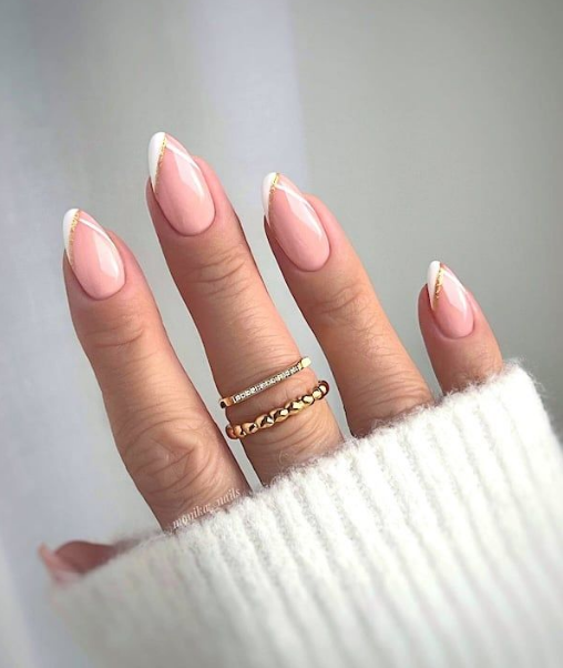 French Manicure with a Twist