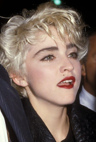 Madonna's Bold Brows and Red Lips