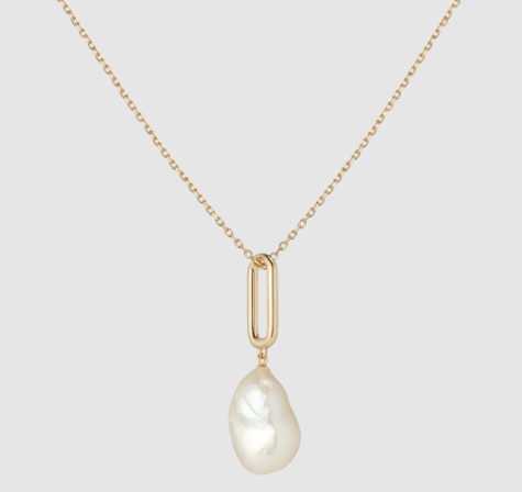 Organic Pearl Drop Pendant