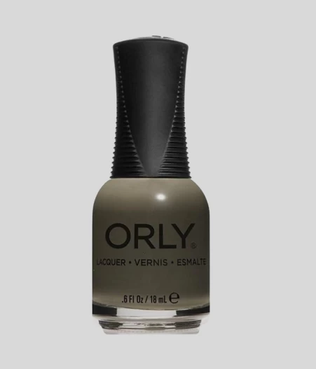 ORLY olive green nail paint