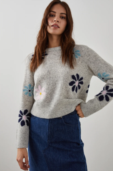 Floral Pullover Sweater