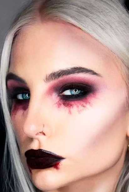 Elegant Vampire Makeup