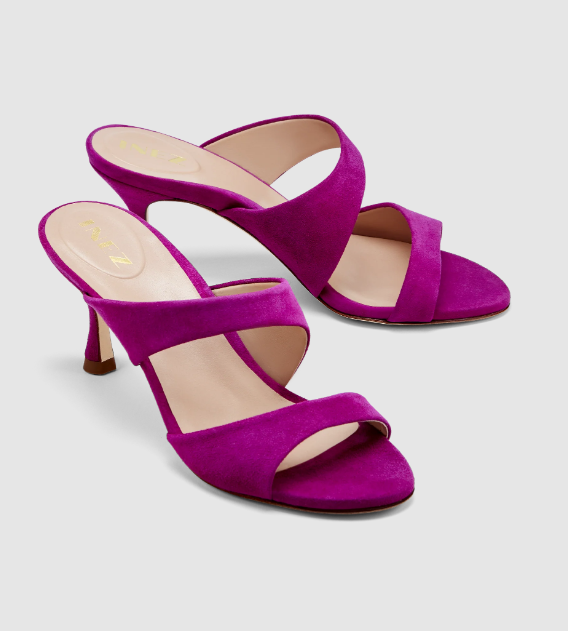 INEZ Slip-on sandals in orchid color