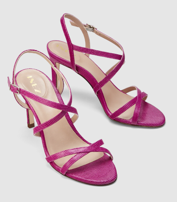 INEZ stiletto heels in orchid color