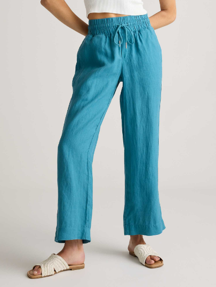100% European Linen Wide Leg Pants